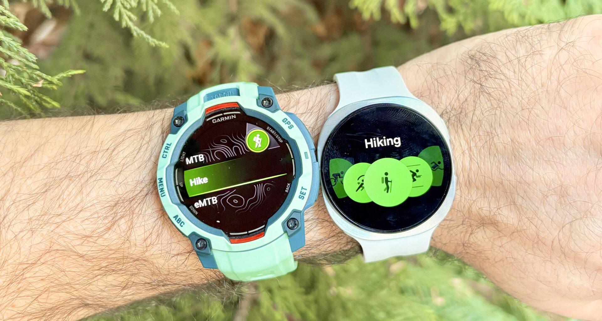 I hiked 7 miles with the Garmin Instinct 3 vs Samsung Galaxy Watch 9 — and the winner is clear as day