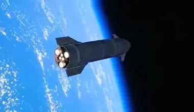 A new satellite documents the appearance of "Starship" in space during a remarkable mission
