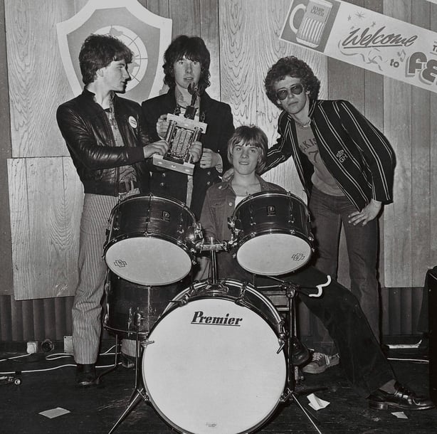 U2 in 1978 at the Harp Lager Talent Competition Limerick