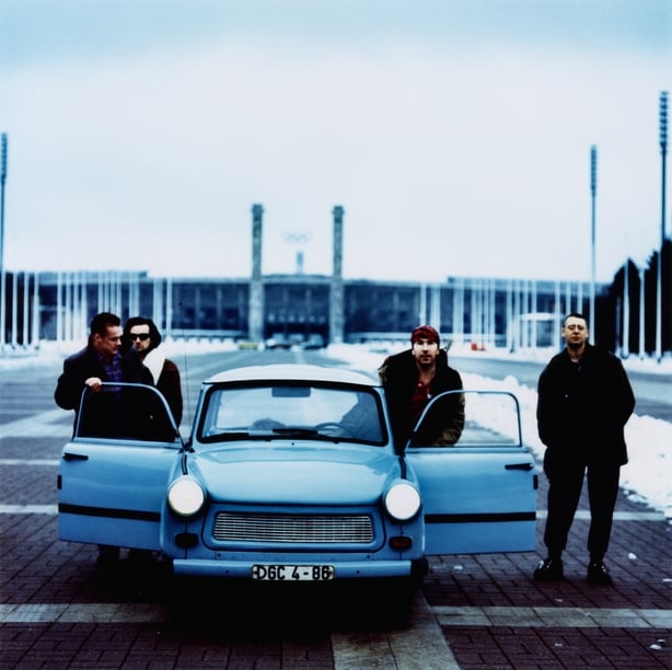 U2 photoshoot for Achtung Baby in Berlin