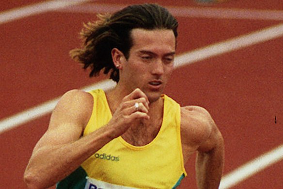 Athlete Paul Greene of Australia in action at the 1994 Commonwealth Games in Victoria, Canada.