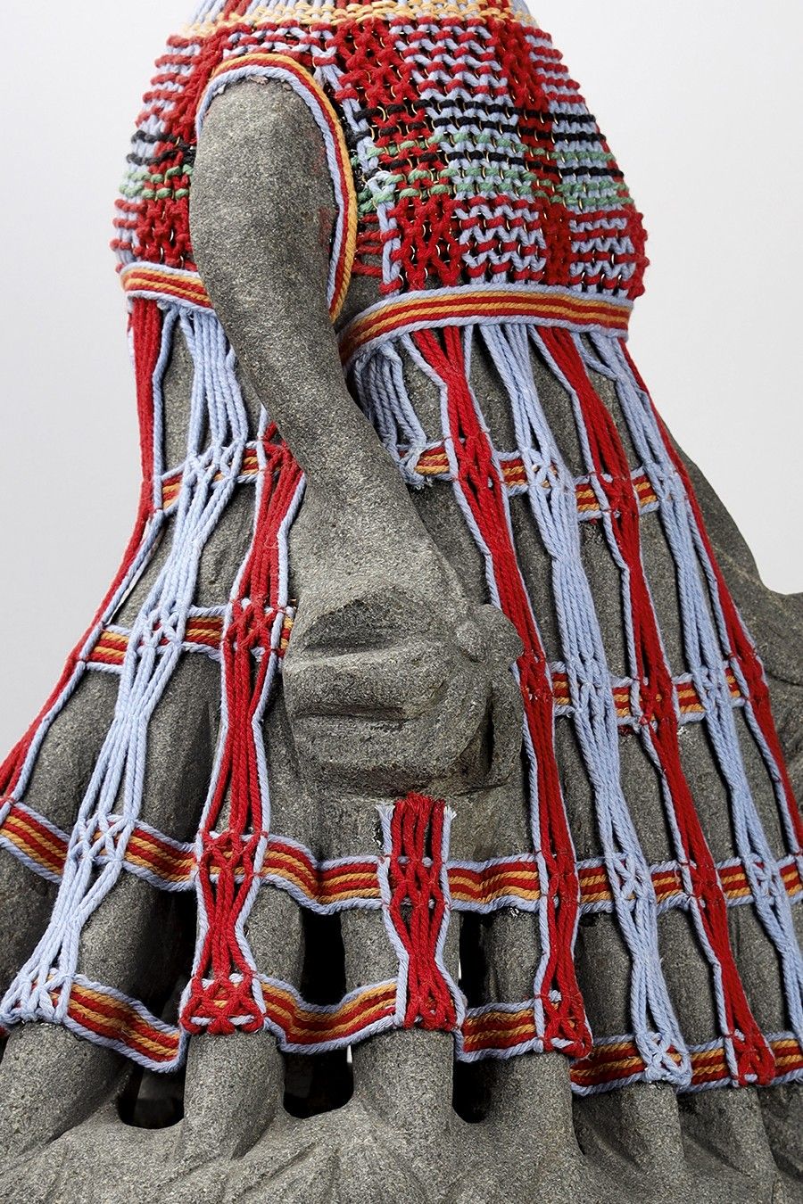 Image may contain Art Clothing Scarf and Handicraft