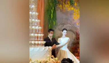 Mario Ho and Ming Xi at their wedding reception in Macau on Sept 28.