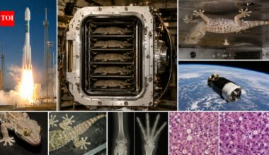 In 2005, NASA sent five geckos into space for 16 days without food or water, with later tests revealing changes in their bones and liver cells |