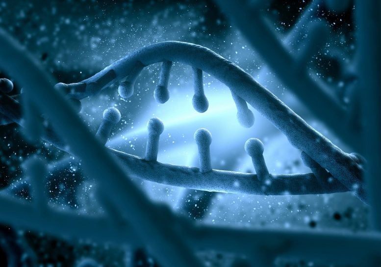 Genetic DNA Close Illustration
