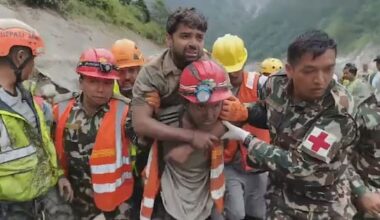 Trapped workers rescued alive from hydropower tunnel in Nepal