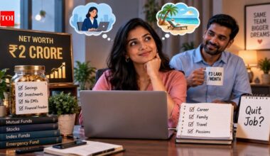 28-year-old woman has Rs 2 crore net worth and no EMIs; with husband earning Rs 3 lakh a month, she asks if she can quit her job