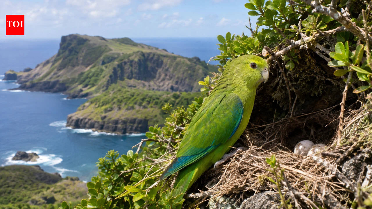 After cats and rats were wiped out on Raoul Island, a parakeet missing for generations returned; researchers found its first nests there since 1836 | World News