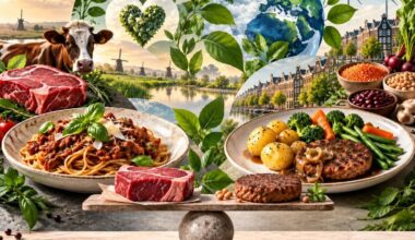 Paper: Preferences for Meat and Meat Alternatives in Different Meal Scenarios: A Dutch Discrete Choice Experiment. AI-generated abstract conceptual image created using ChatGPT/Open AI