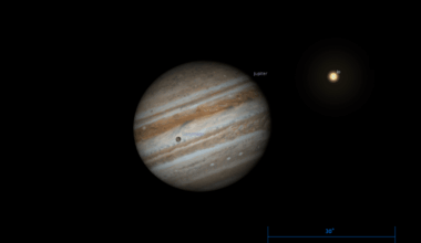 The Sky Today on Tuesday, September 29: Ganymede transits Jupiter