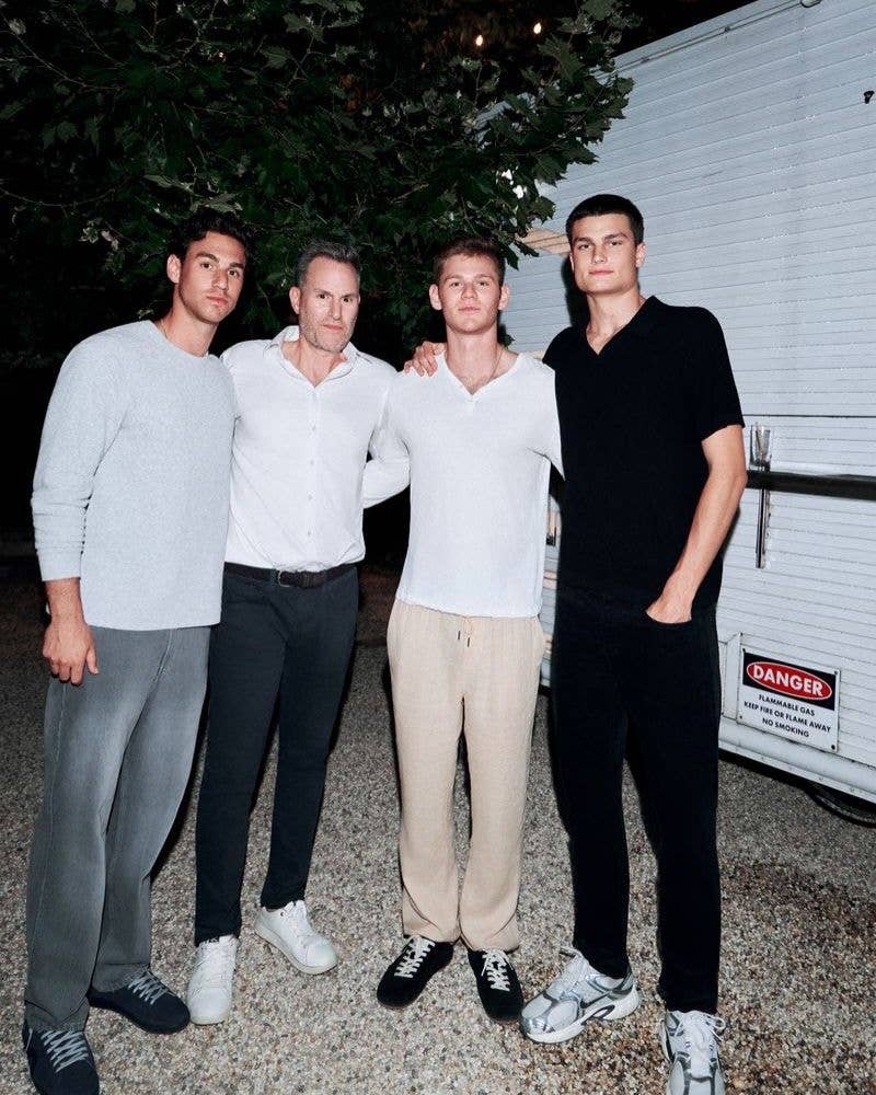 Jack towered over his step-dad and step-brothers