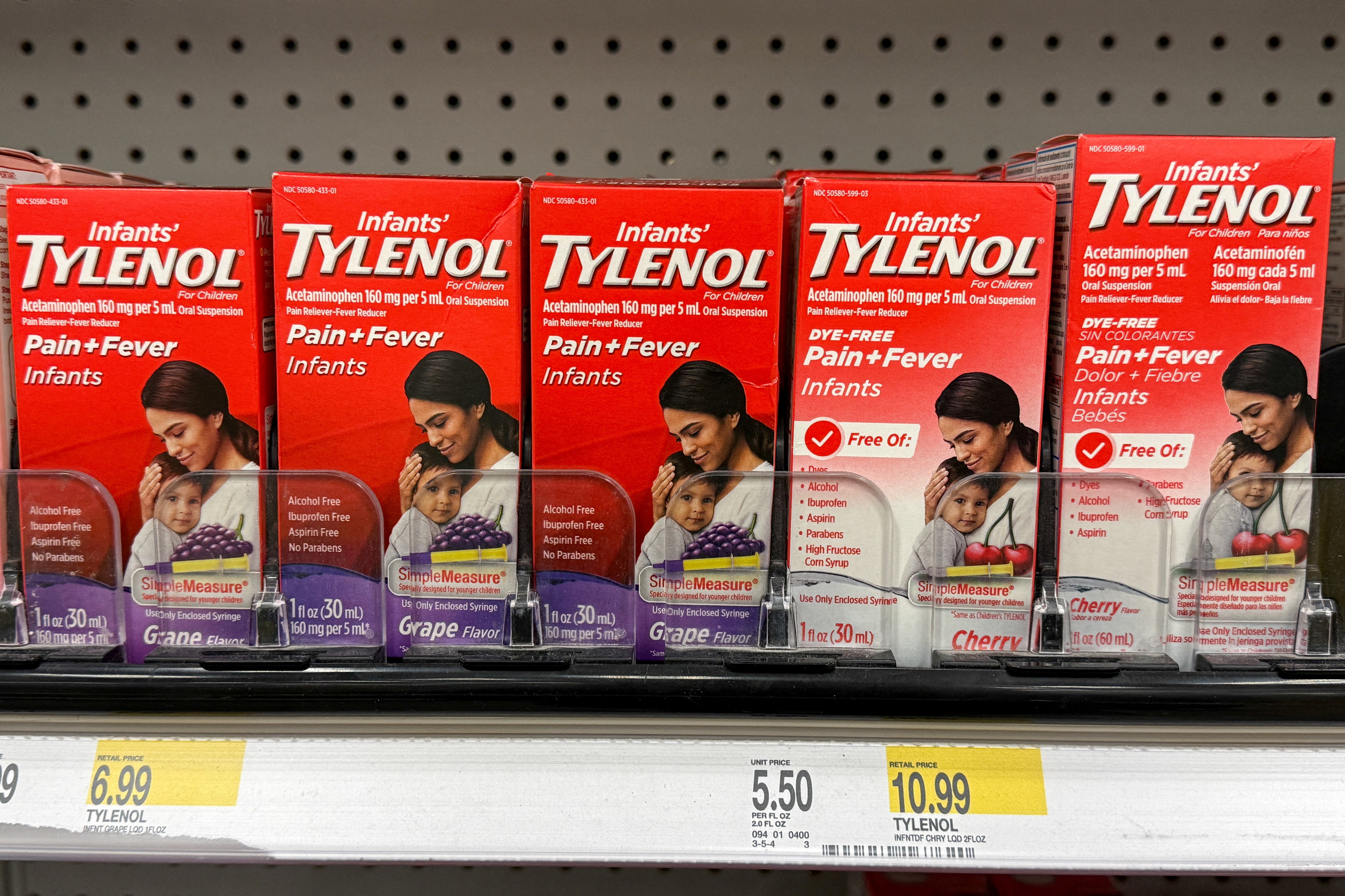 Tylenol for infants, for sale at a Target store in Valley Stream, New York