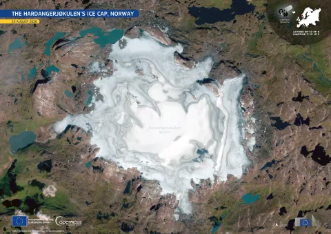 The Hardangerjøkulen ice cap, Norway | EU Space Support Office
