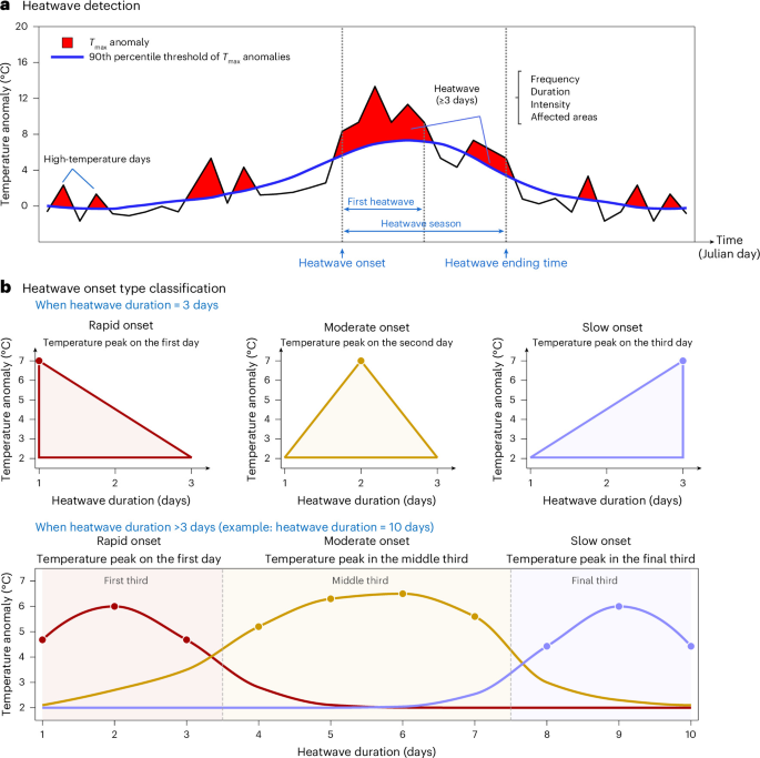 Earlier and faster heatwave onset on land under a warming climate
