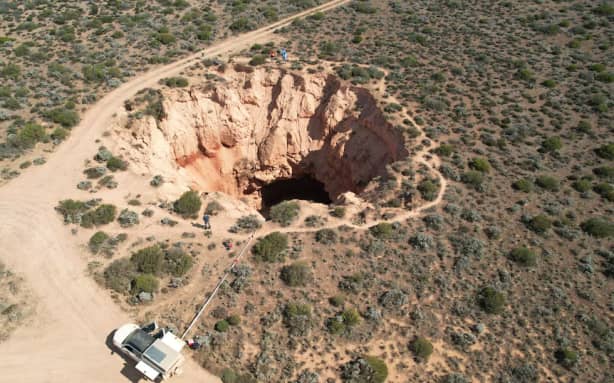 The Nullarbor landscape is an example of a karst terrain; formed when soluble rocks dissolve.