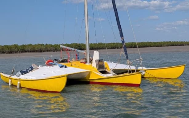 The Singapore Sling is now being prepared in Darwin for its next journey to New Zealand with a fresh coat of paint. (Supplied: Digby Campbell)