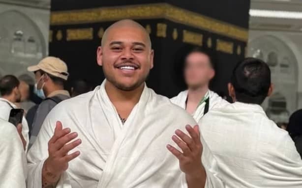 In one of many images from overseas, Iziah Utai posted this from Mecca this year. (Supplied.)