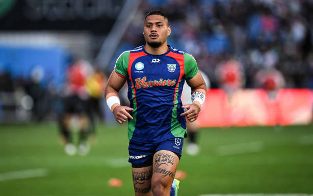 Leka Halasima of the Warriors warms up, NZ Warriors v Dolphins, Week 1 Finals match of the NRL Telstra Premiership at Go Media Stadium, Auckland, New Zealand on Saturday 12 September 2026.
© Photo: Andrew Cornaga / Photosport
