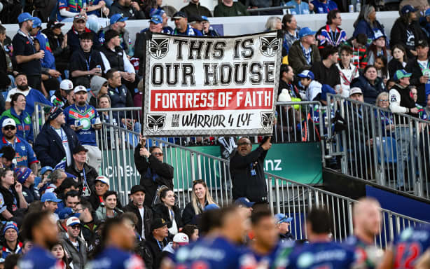 NZ Warriors fans, Mount Smart, 2026.