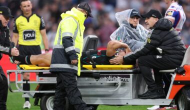NRL Panthers v Knights: Nathan Cleary suffers serious injury as Newcastle move on to grand final