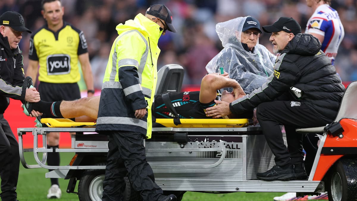 NRL Panthers v Knights: Nathan Cleary suffers serious injury as Newcastle move on to grand final