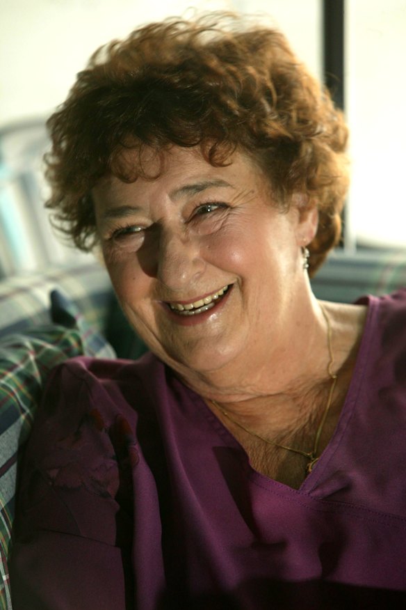 Sheila Kennelly on the set of the 2006 documentary on the 1970s hit show Number 96.