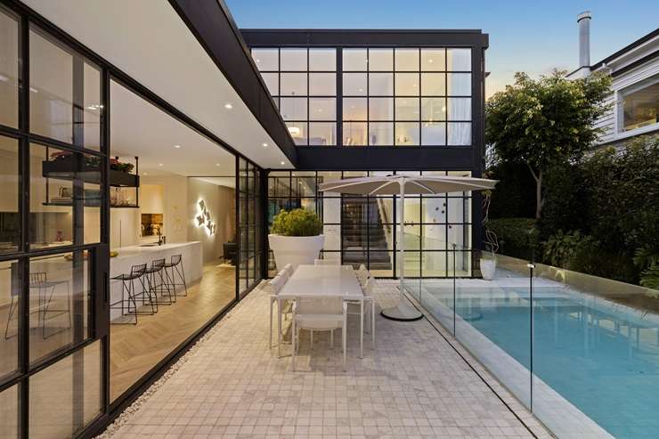 Bayleys agents Julie and Trent Quinton are selling their luxuriously renovated villa at 11 Elgin Street, in Auckland's Grey Lynn. Photo / Supplied