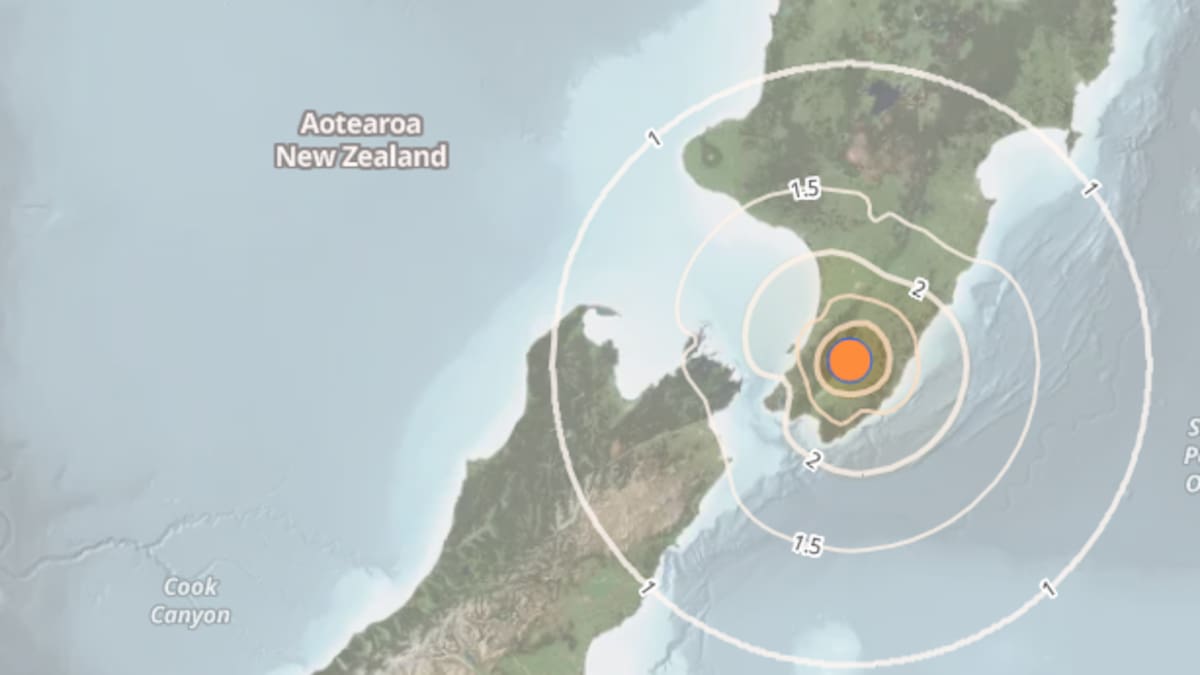 Wairarapa earthquake: Magnitude 4.1 quake strikes west of Masterton