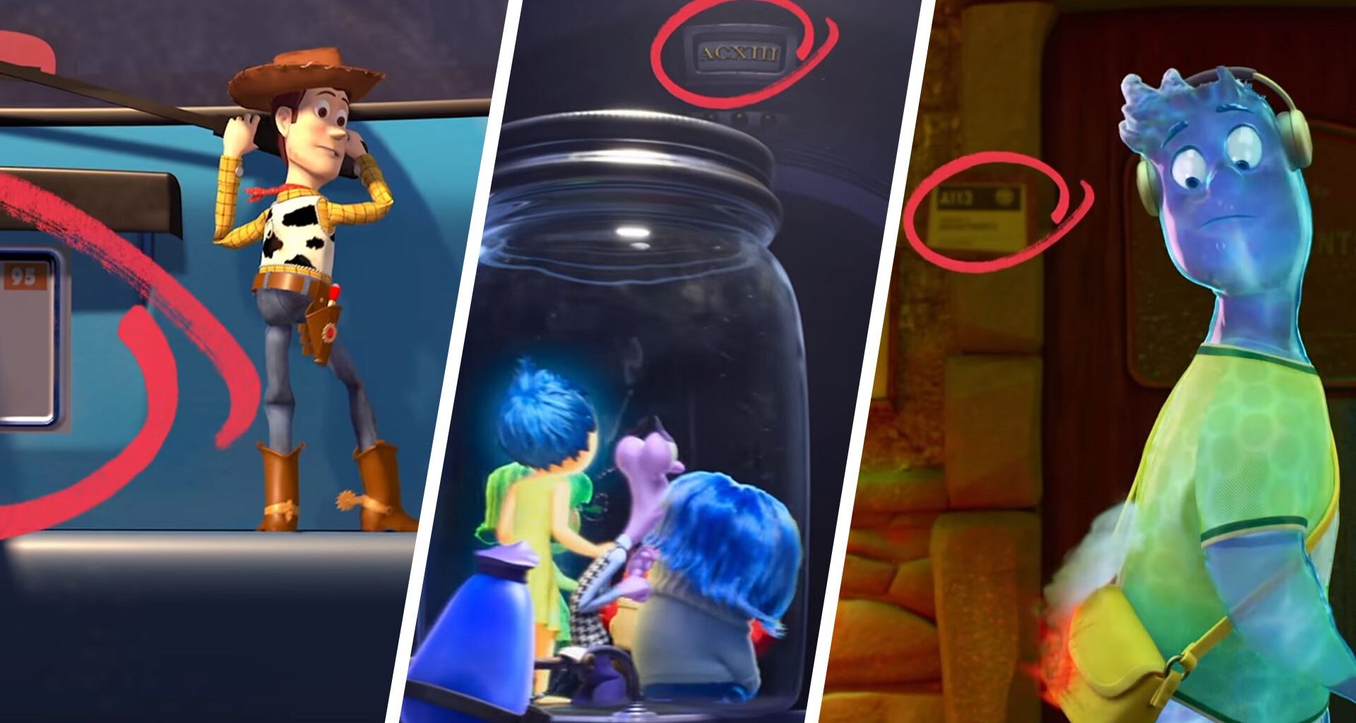 Pixar Easter eggs in Toy Story, Inside Out and Elemental