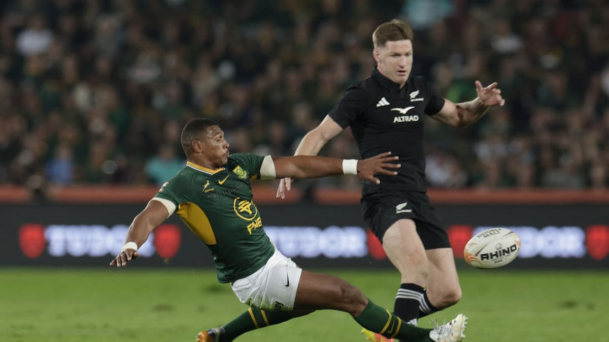 All Blacks v Springboks: Jordie Barrett says side ‘not far away’ after back-to-back defeats to South Africa