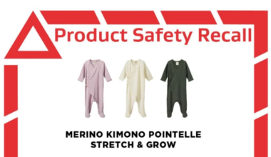 Nature Baby merino kimonos recalled due to choking risk