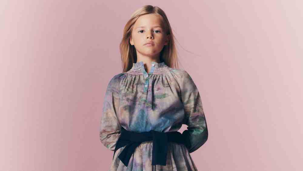A look from Bonpoint's capsule collection with the Museum of Modern Art