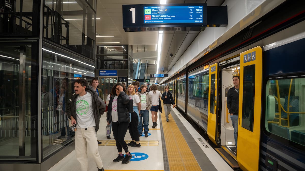 Auckland City Rail Link opens: First trains carry passengers through new tunnels