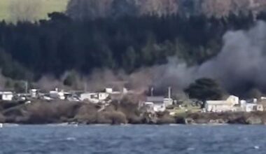 Taupō fire: Home well alight on Acacia Bay Rd in Nukuhau