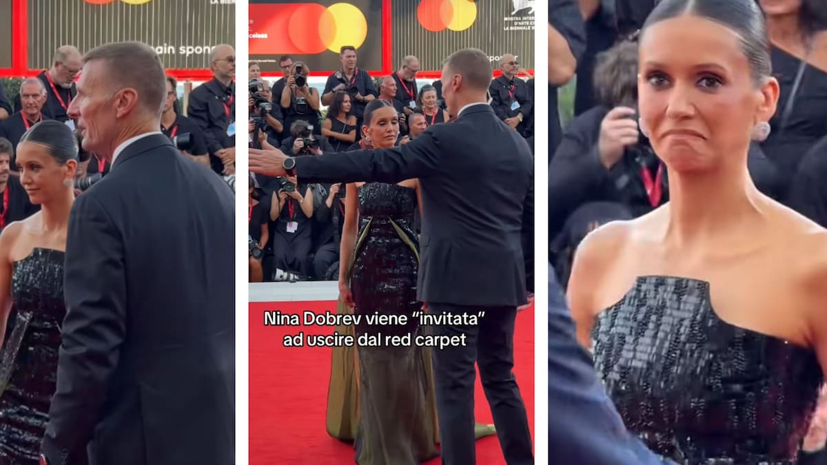 Vampire Diaries star Nina Dobrev’s awkward red carpet moment at Venice Film Festival goes viral
