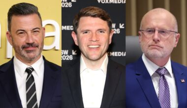 Jimmy Kimmel, James Talarico and Brendan Carr.