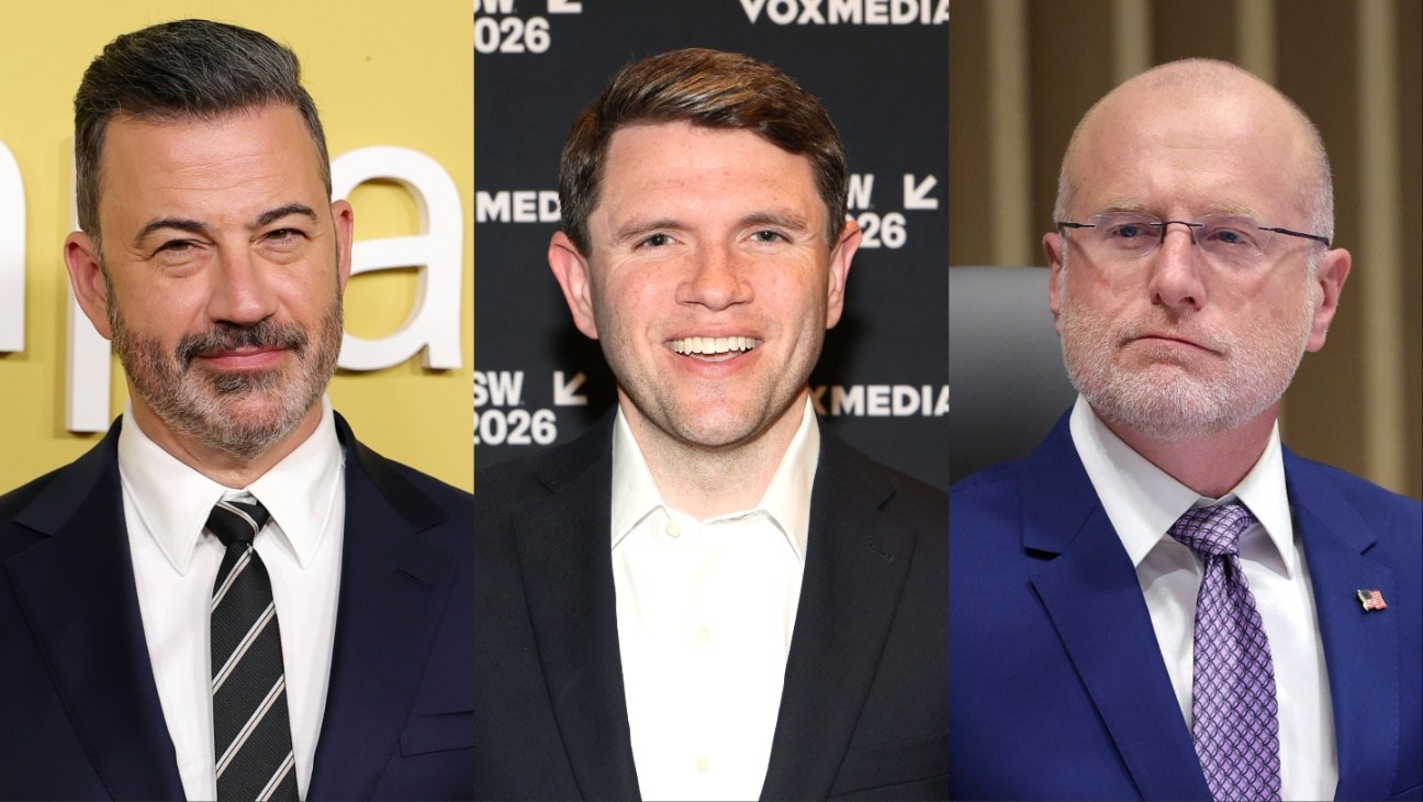 Jimmy Kimmel, James Talarico and Brendan Carr.