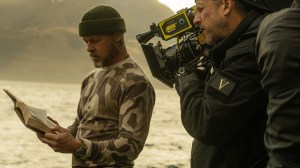 HEART OF THE BEAST, from left: Brad Pitt, director David Ayer, on set, 2026. ph: Scott Garfield /© Paramount Pictures /Courtesy Everett Collection