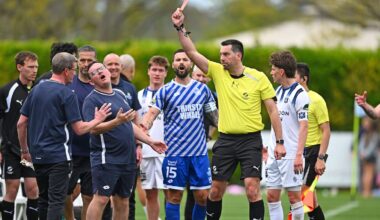 Napier City Rovers v Miramar Rangers: Card-waving frenzy at National Football League fixture in Napier