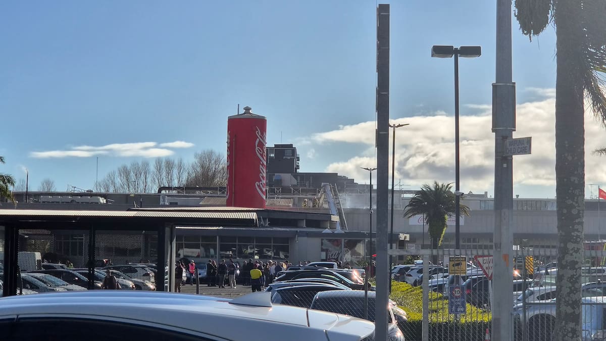 Firefighters battle blaze at Coca-Cola building in Auckland’s Mt Wellington
