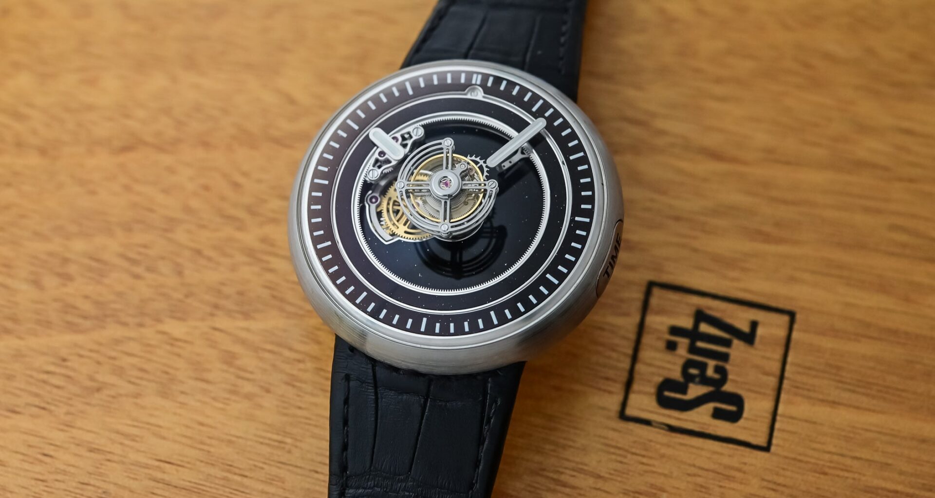 Hands-On: Marco Tedeschi’s Impressive Central Floating Tourbillon in Black Aventurine