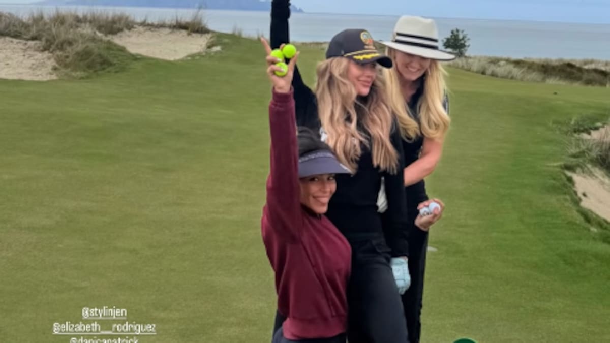Danica Patrick visits Te Arai Links after Aaron Rodgers’ podcast remarks