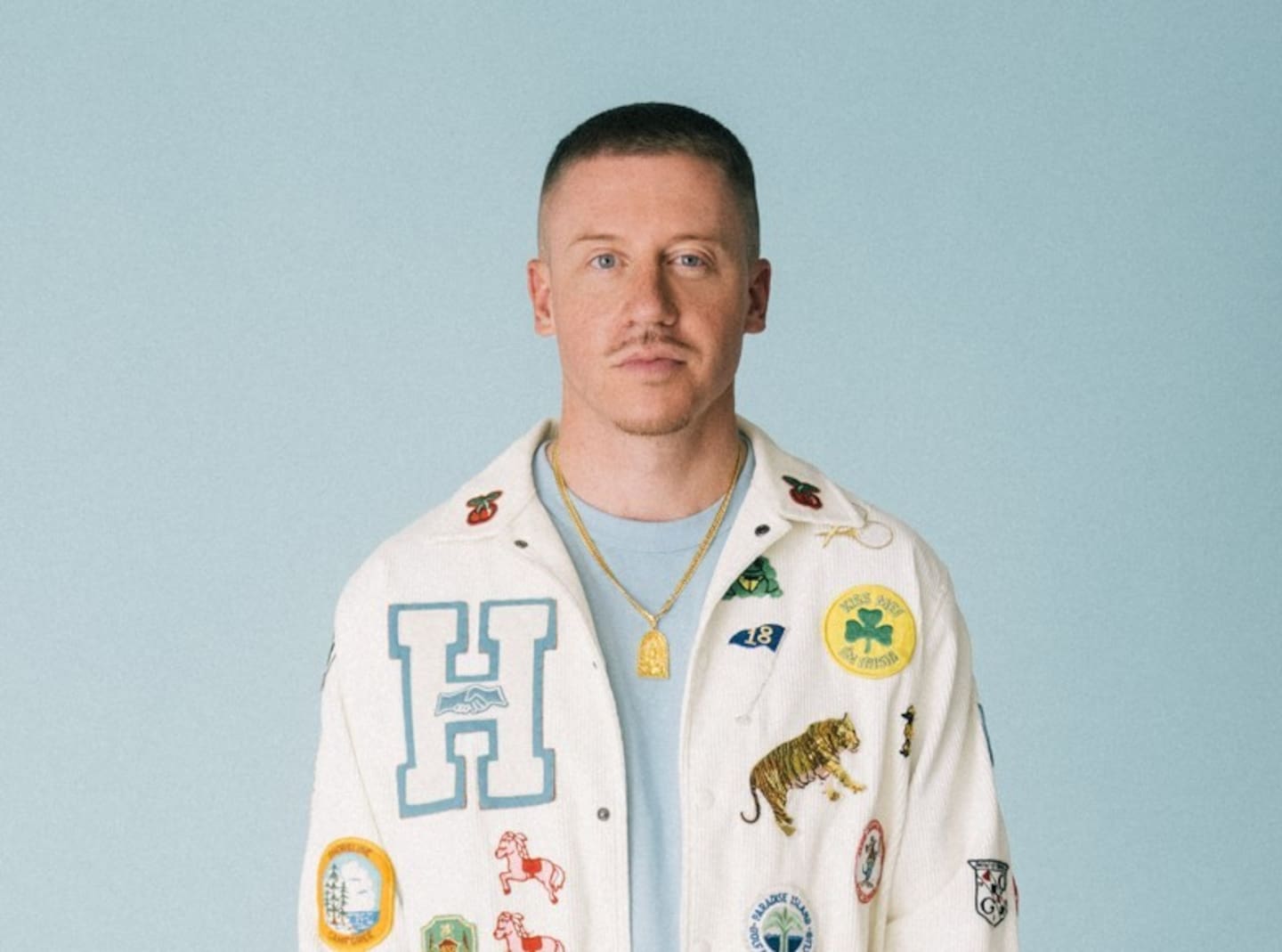 Macklemore was removed from the remaining dates of Ed Sheeran’s US tour after shouting “Free Palestine” during his opening set at New Jersey’s MetLife Stadium and introducing his pro-Palestinian protest song Hind’s Hall.