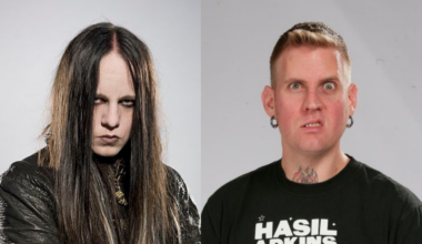 Joey Jordison and Brann Dailor