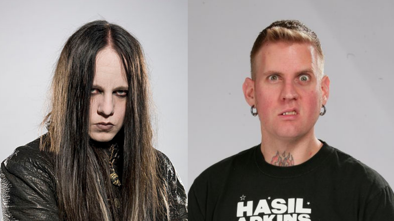 Joey Jordison and Brann Dailor
