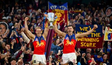 Brisbane Lions win third straight AFL premiership after comeback against Fremantle