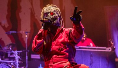 Corey Taylor on stage