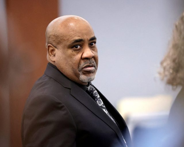 Duane Davis stands during a break in closing arguments in his murder trial, related to the 1996 killing of rapper Tupac Shakur, in Clark County District Court at the Regional Justice Center in Las Vegas, Nevada, U.S., August 31, 2026. REUTERS/Steve Marcus/Pool TPX IMAGES OF THE DAY