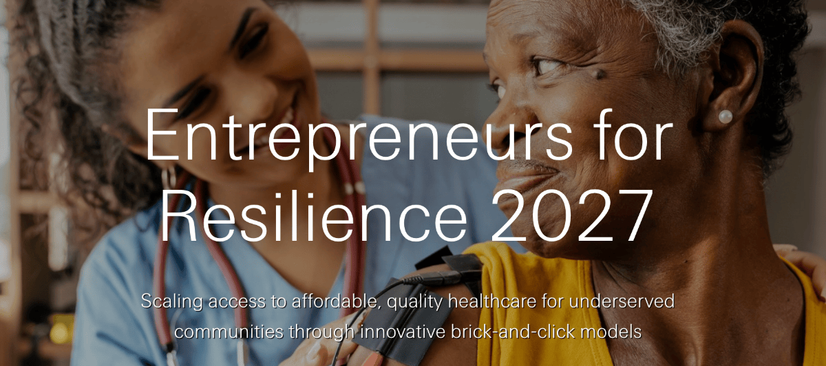 Call For Applications: Swiss Re Foundation Entrepreneurs for Resilience