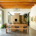 © Brett Ryan Studios Canopy House / Lamoureux Architect Inc. - Interior Photography, Dining room, Wood, Table, Lighting, Chair, Door
